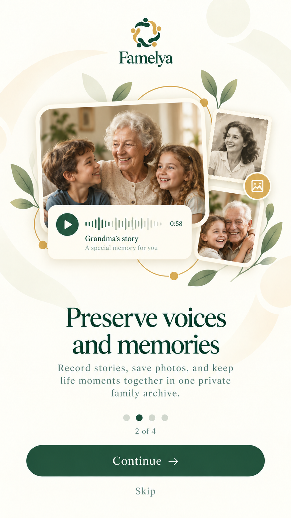 Illustration: Preserve voices and memories